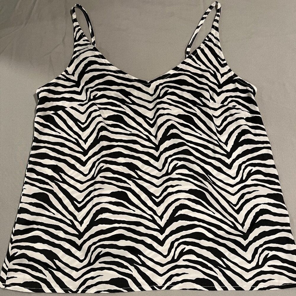 Banana Republic Zebra Print Tank Size S